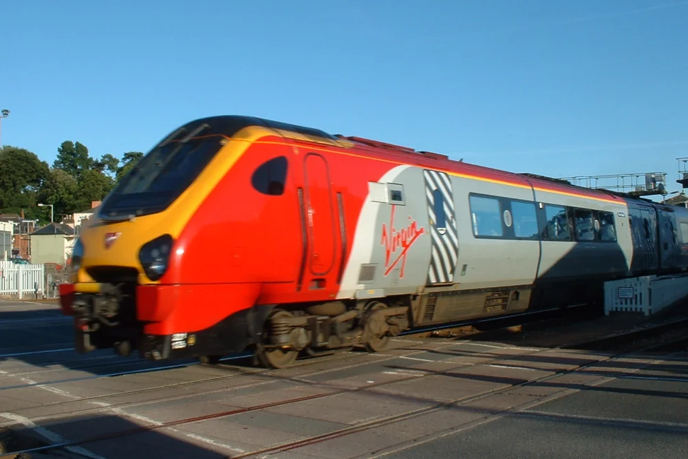 Bus outside Exeter Central Station
